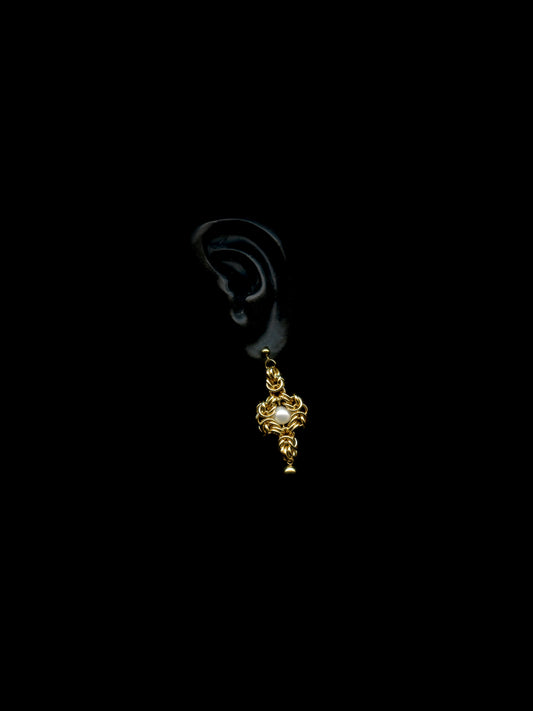 BYZANTINE 01 EARRINGS in GOLD